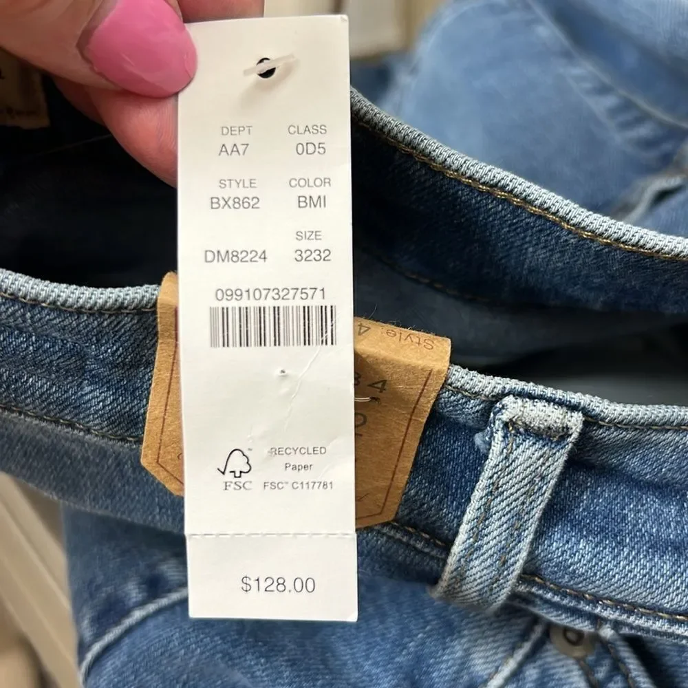 J. Crew BX862 484 Slim-fit stretch jean in medium wash size 32/32 NWT
